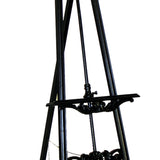 Benzara Traditional Style Bishop Easel with Angular Legs, Antique Black BM210462 Black Solid Wood BM210462