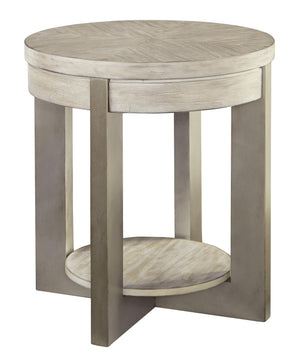 Benzara Round Wooden Frame End Table with Open Shelf, Light Brown BM210873 Brown Solid Wood, Veneer and Engineered Wood BM210873