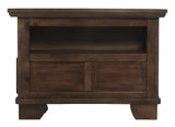 Benzara Wooden Lift Top Cocktail Table with 2 Drawers and 2 Open Compartments,Brown BM210955 Brown Solid Wood, Engineered Wood, Metal and Veneer BM210955