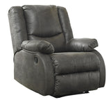 Wooden Zero Wall Recliner with Pillow Top Arms and Tufted Back, Gray
