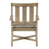 Benzara Wooden Armchair with Slatted Back and Fabric Seat, Set of 2, Beige BM213319 Beige Solid Wood, Fabric BM213319