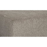 Benzara Square Textured Fabric Upholstered Oversized Accent Ottoman, Light Gray BM213372 Gray Solid Wood and Fabric BM213372