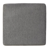 Benzara Square Textured Fabric Upholstered Oversized Accent Ottoman, Gray BM213384 Gray Solid Wood and Fabric BM213384