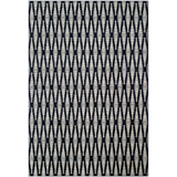 Benzara 90 X 63 Inch Power Loomed Fabric Rug with Diamond Pattern, Gray and Black BM214121 Gray and Black Fabric BM214121