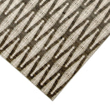Benzara 90 X 63 Inch Fabric Rug with Diamond Pattern, Gray and Brown BM214122 Gray and Brown Fabric BM214122