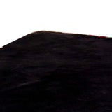 Benzara 7 X 5 Feet Power Loomed Rectangular Rug with Fur Like Texture, Black BM214131 Black Fabric BM214131