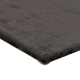 Benzara 7 X 5 Feet Power Loomed Rectangular Rug with Fur Like Texture, Gray BM214132 Gray Fabric BM214132