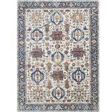 7 X 5 Feet  Polyester Rug with Woven Tribal Pattern, Multicolor