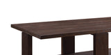 Benzara Contemporary Style Rectangular Coffee Table with Open Bottom Shelf, Brown BM215038 Brown Wood BM215038