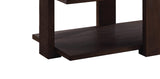 Benzara Contemporary Style Rectangular Coffee Table with Open Bottom Shelf, Brown BM215038 Brown Wood BM215038