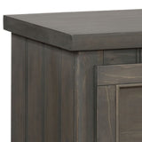 Benzara Contemporary Style Wooden Nightstand with Minimal Design Aesthetics, Gray BM215925 Gray Wood and Metal BM215925