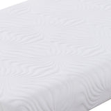 Benzara Contemporary Style Twin Size Fabric and Memory Foam Mattress, White BM215978 White PU Foam and Fabric BM215978