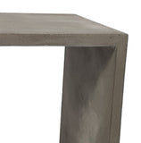 Benzara Contemporary Parsons Style Concrete End Table, Gray - BM219247 BM219247 Gray Concrete BM219247