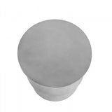 Benzara Contemporary Round Pot Design Concrete Stool, Gray - BM219266 BM219266 Gray Concrete BM219266