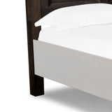 Benzara Transitional Wooden Headboard with Molded Details, Brown BM219482 Brown Wood BM219482