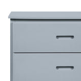 Benzara Transitional Wooden Chest with 4 Drawers and Recessed Handles, Gray BM219870 Gray Solid Wood and Veneer BM219870
