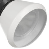 Benzara 10W Integrated LED Metal Track Fixture with Cone Head, Black and White BM220601 Black, White Metal BM220601