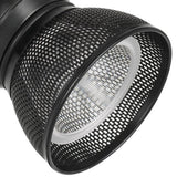 Benzara 10W Integrated LED Metal Track Fixture with Mesh Head, Black BM220602 Black Metal BM220602