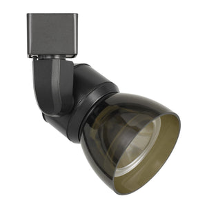 Benzara 10W Integrated LED Track Fixture with Polycarbonate Head, Black BM220607 Black Metal, Polycarbonate BM220607