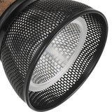 Benzara 10W Integrated LED Metal Track Fixture with Mesh Head, Bronze and Black BM220618 Bronze, Black Metal BM220618