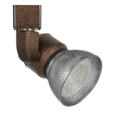 Benzara 10W Integrated LED Metal Track Fixture with Mesh Head, Bronze and Silver BM220619 Bronze, Silver Metal BM220619