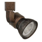 Benzara 10W Integrated LED Metal Track Fixture with Mesh Head, Bronze BM220621 Bronze Metal BM220621