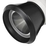 Benzara 10W Integrated LED Metal Track Fixture with Cone Head, White and Black BM220629 White, Black Metal BM220629