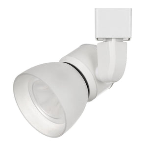 Benzara 10W Integrated LED Track Fixture with Polycarbonate Head, White BM220640 Muticolor Metal, Polycarbonate BM220640