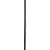 Benzara Paper Wrapped Tapered Shade Double Chain Floor Lamp, Brown and Metal Gray BM220645 Brown and Gray Paper and Metal BM220645