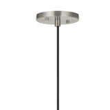 Benzara Hexagonal Metal Frame Single LED Light Pendant with Glass Diffuser, Gray BM220651 Gray Metal and LED BM220651