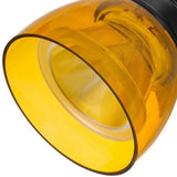 Benzara Metal and Clear Polycarbonate LED Track Fixture, Yellow and Black BM220669 Yellow and Black Metal and Polycarbonate BM220669