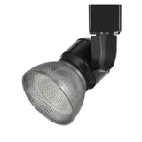 Benzara Metal Frame LED Track Fixture with Mesh Shade, Black and Silver BM220679 Black and Silver Metal BM220679