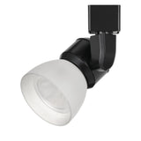 Benzara Metal and Frosted Polycarbonate LED Track Fixture, White and Black BM220684 White and Black Metal and Polycarbonate BM220684