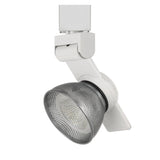 Benzara 12W Integrated LED Metal Track Fixture with Mesh Head, Gray and Black BM220693 Gray, White Metal BM220693