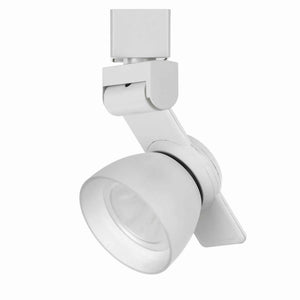 Benzara 12W Integrated LED Metal Track Fixture with Oval Design Head,White BM220698 White Metal BM220698