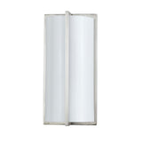 Cylindrical Shape PLC Wall Lamp with 3D Design, Set of 4, Silver and White