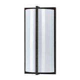 Cylindrical Shaped PLC Wall Lamp with 3D Design, Set of 4, Black and White