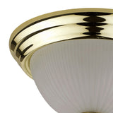 Benzara Metal Ceiling Lamp with Dome Shaped Shade and Finial Top, Clear and Gold BM220710 Clear, Gold Metal, Glass BM220710