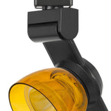 Benzara 12W Integrated LED Track Fixture with Polycarbonate Head, Black and Yellow BM220777 Black, Yellow Metal, Polycarbonate BM220777