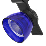 Benzara 12W Integrated LED Track Fixture with Polycarbonate Head, Black and Blue BM220779 Black, Blue Metal, Polycarbonate BM220779