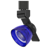 Benzara 12W Integrated LED Track Fixture with Polycarbonate Head, Black and Blue BM220779 Black, Blue Metal, Polycarbonate BM220779