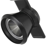 Benzara 12W Integrated Dimmable LED Metal Track Fixture with Cone Head, Black BM220781 Black Metal BM220781