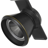 Benzara 12W Integrated LED Metal Track Fixture with Cone Head, Dark Black BM220783 Black Metal BM220783