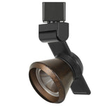 Benzara 12W Integrated LED Metal Track Fixture with Cone Head, Black and Bronze BM220784 Black, Bronze Metal BM220784