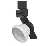 Benzara 12W Integrated LED Metal Track Fixture with Cone Head, Black and White BM220785 Black, White Metal BM220785