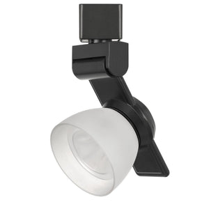 Benzara 12W Integrated LED Track Fixture with Polycarbonate Head, Black and White BM220792 Black, White Metal, Polycarbonate BM220792