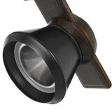 Benzara 12W Integrated LED Metal Track Fixture with Cone Head, Bronze and Black BM220797 Bronze, Black Metal BM220797