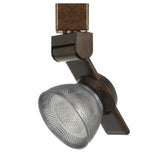 Benzara 12W Integrated LED Metal Track Fixture with Mesh Head, Bronze and Silver BM220803 Bronze, Silver Metal BM220803