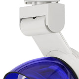 Benzara 12W Integrated LED Track Fixture with Polycarbonate Head, White and Blue BM220811 White, Blue Metal, Polycarbonate BM220811