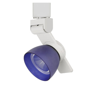 Benzara 12W Integrated Metal and Polycarbonate LED Track Fixture, White and Blue BM220812 White, Blue Metal, Polycarbonate BM220812